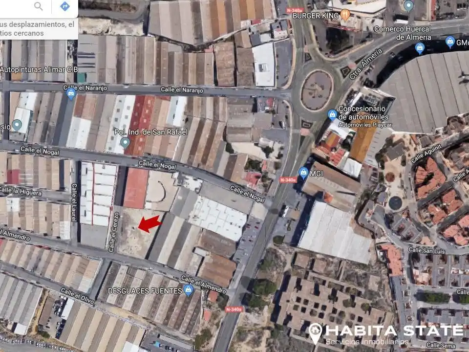 Vista exterior de Terreno industrial en venta en Huércal de Almería