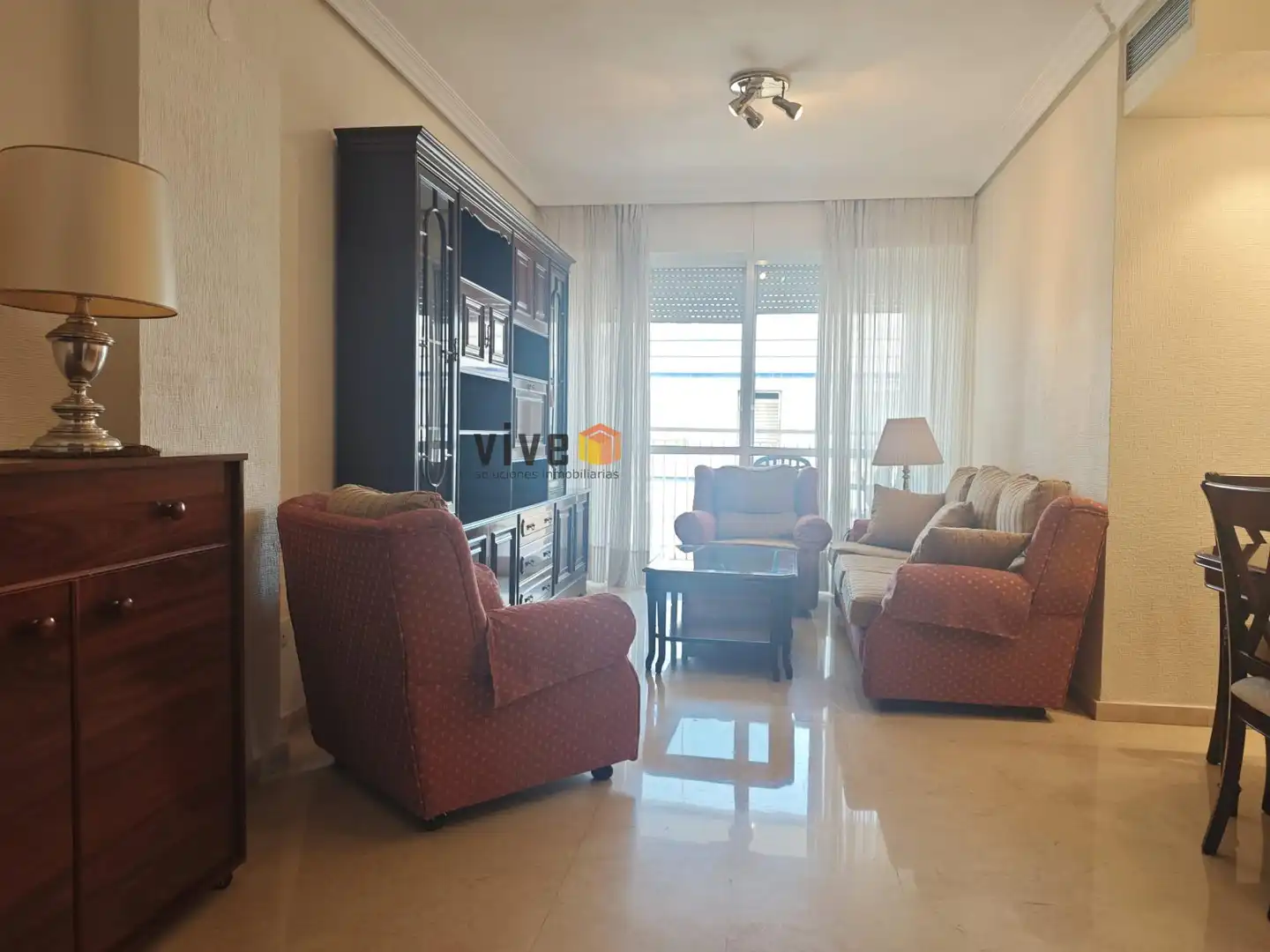 Sala de estar de Piso de alquiler en Sevilla con Aire acondicionado, Terraza y Trastero