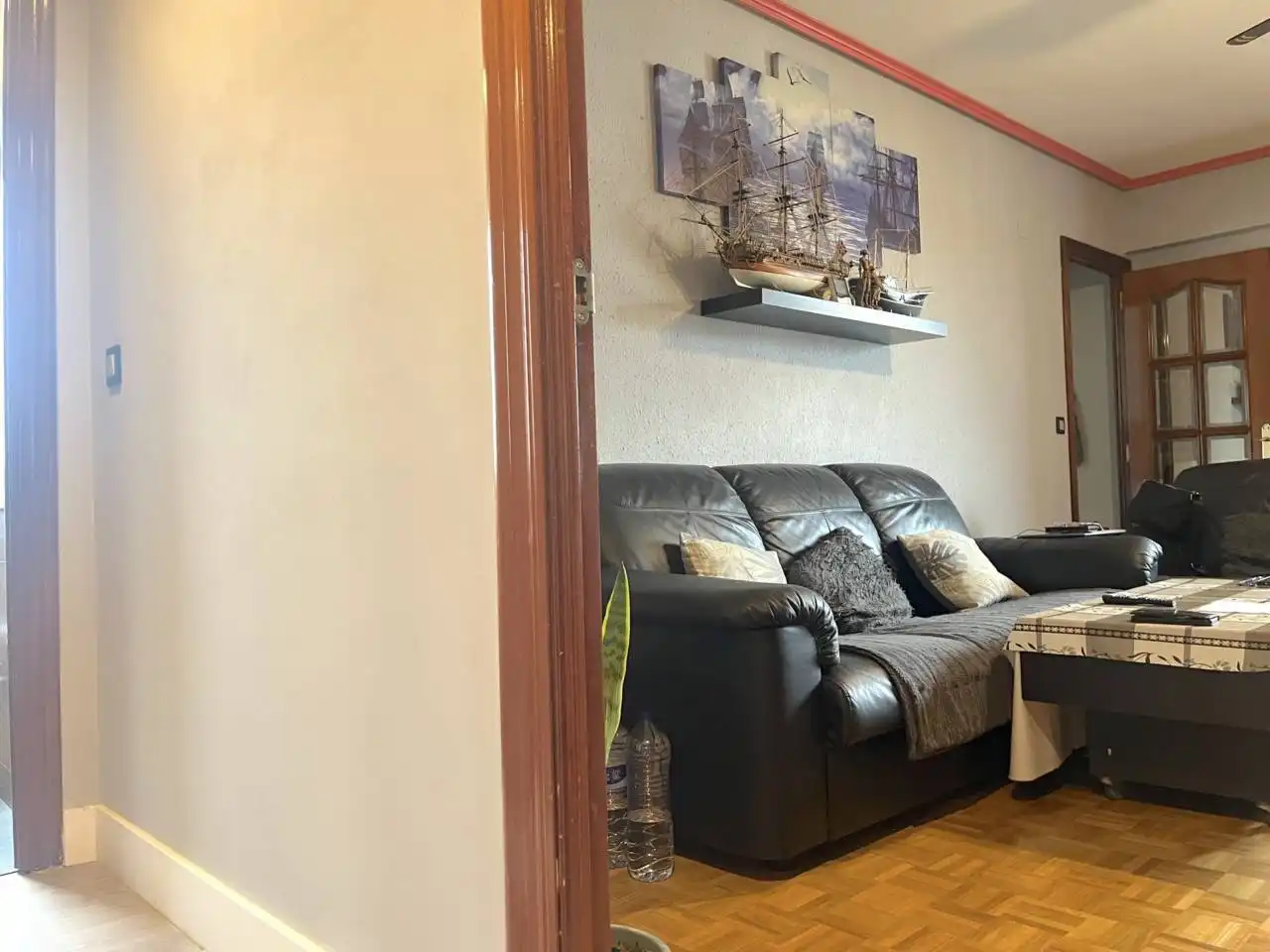 Living room of Flat for sale in Erandio  with Heating, Terrace and Furnished