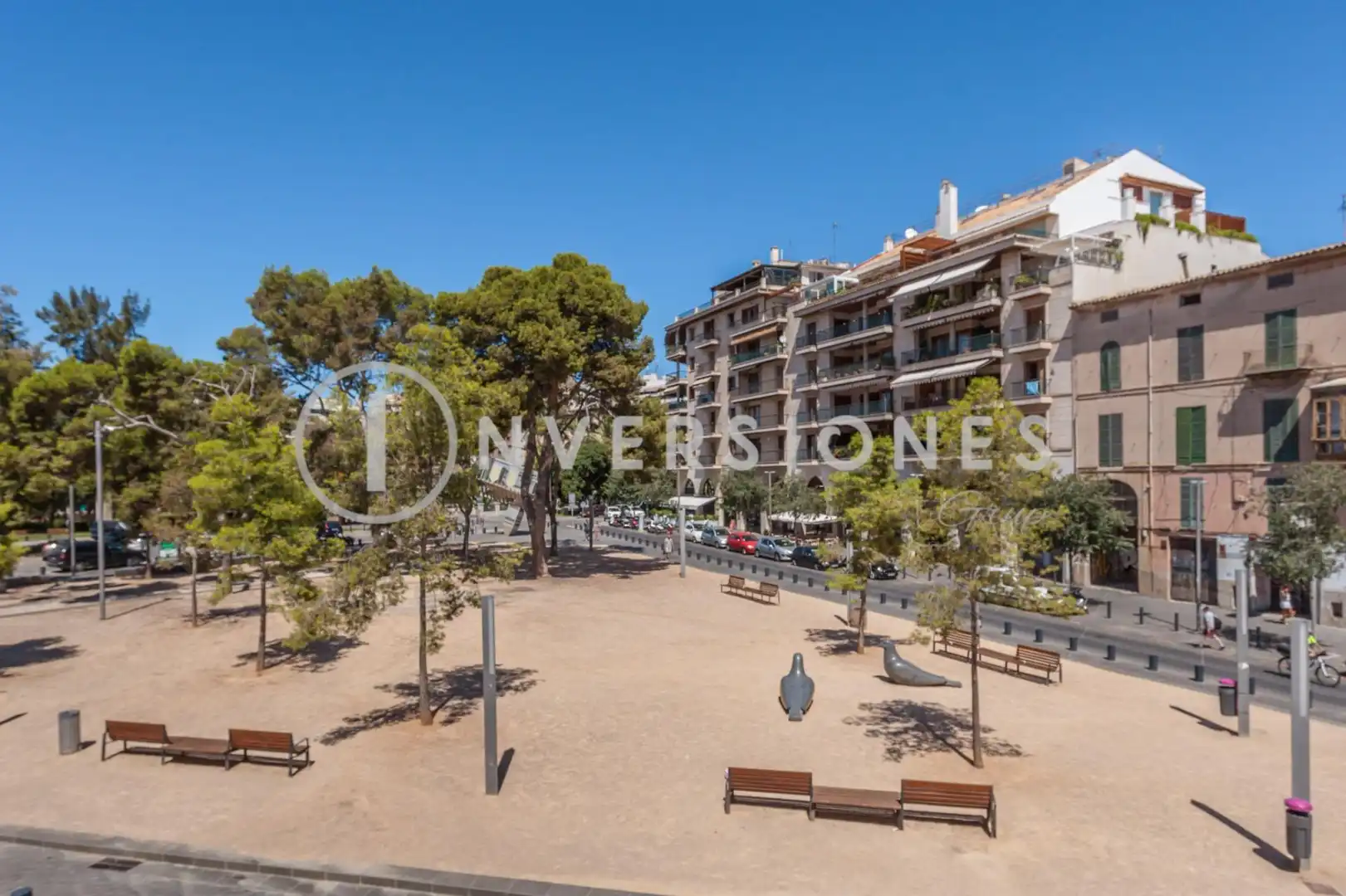Außenansicht von Wohnung zum Verkauf in  Palma de Mallorca mit Klimaanlage, Möbliert und Balkon