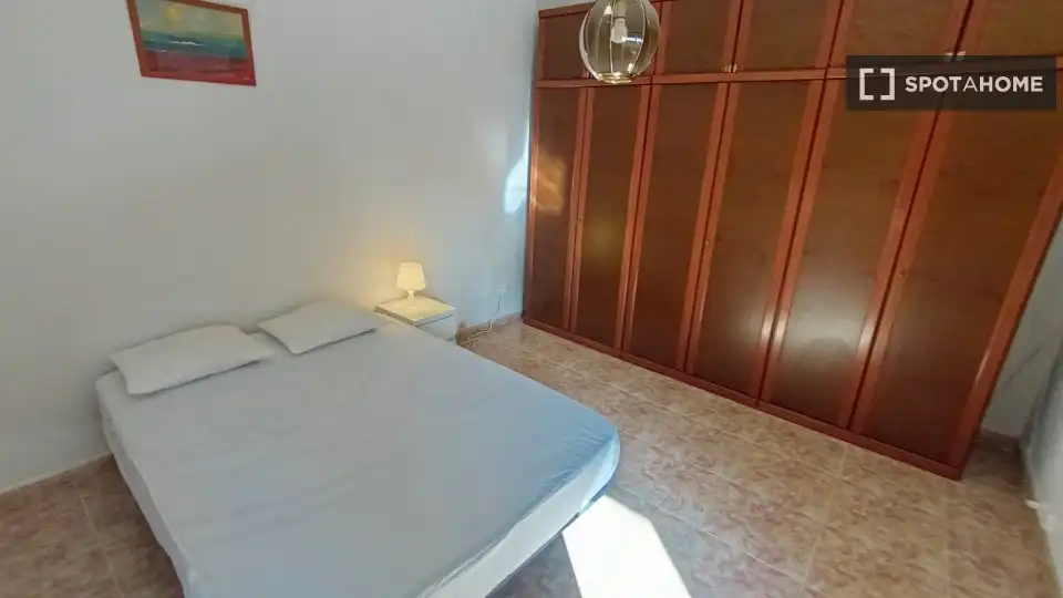 Schlafzimmer von Wohnung zur Miete in Barcelona mit Klimaanlage, Heizung und Möbliert