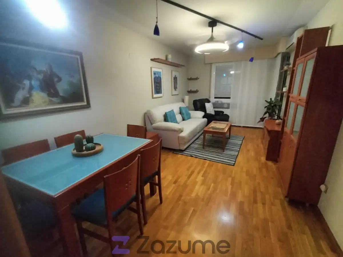 Sala de estar de Piso de alquiler en Zaragoza con Aire acondicionado, Calefacción y Parquet