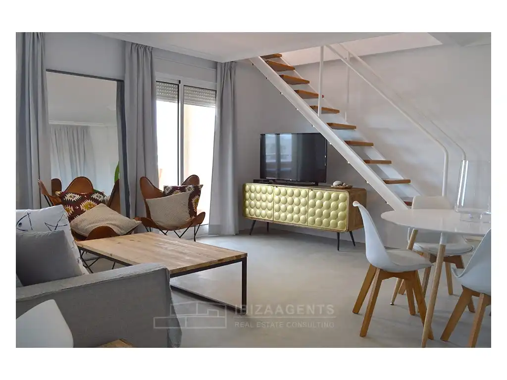 Living room of Apartments for rent in Eivissa  with Air Conditioner, Terrace and Washing machine