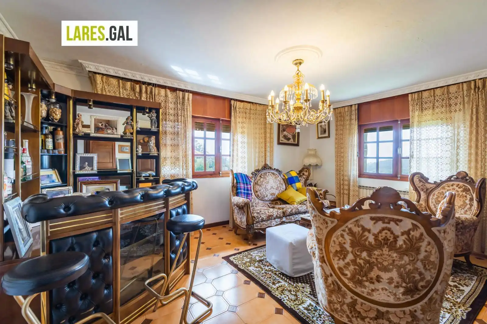 Sala de estar de Casa o chalet en venta en Bueu con Jardín privado, Terraza y Trastero