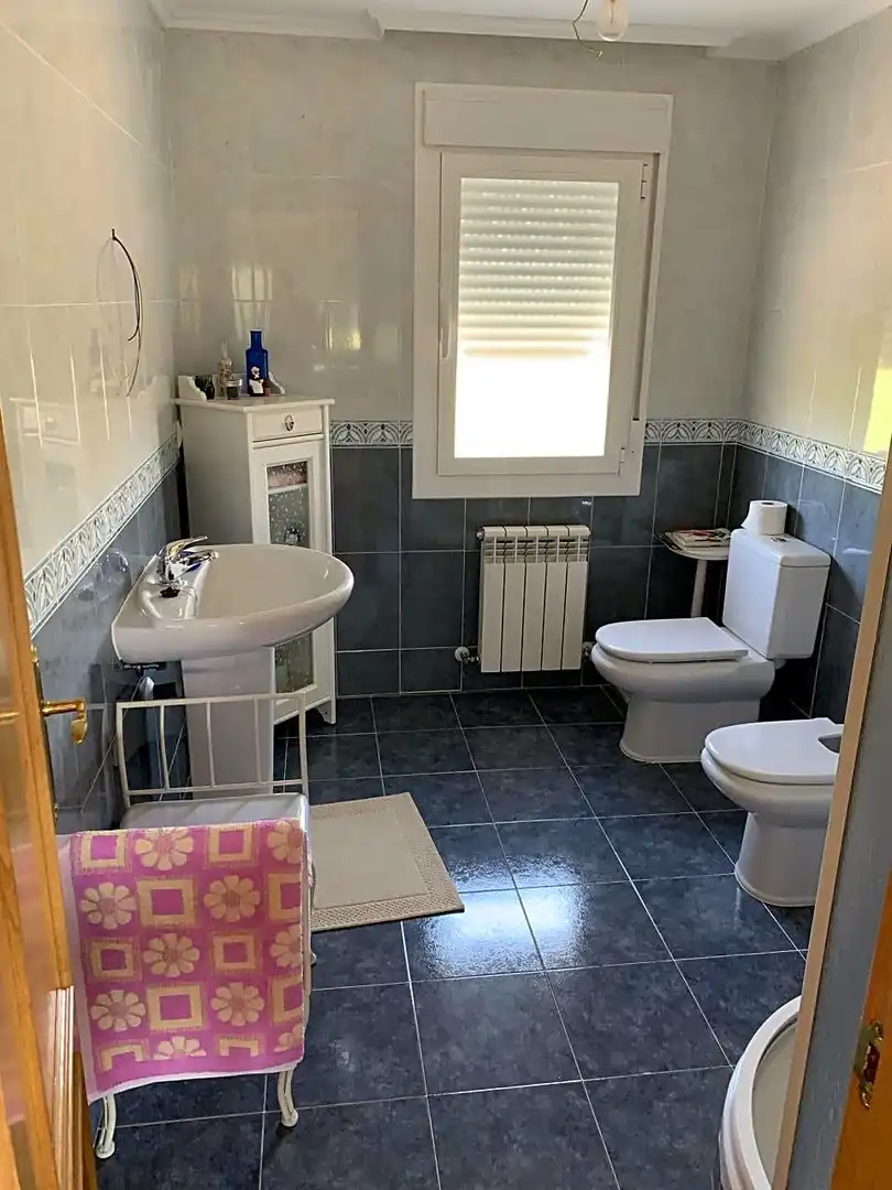 Bany de Casa o xalet en venda en  Logroño amb Calefacció, Parquet i Terrassa
