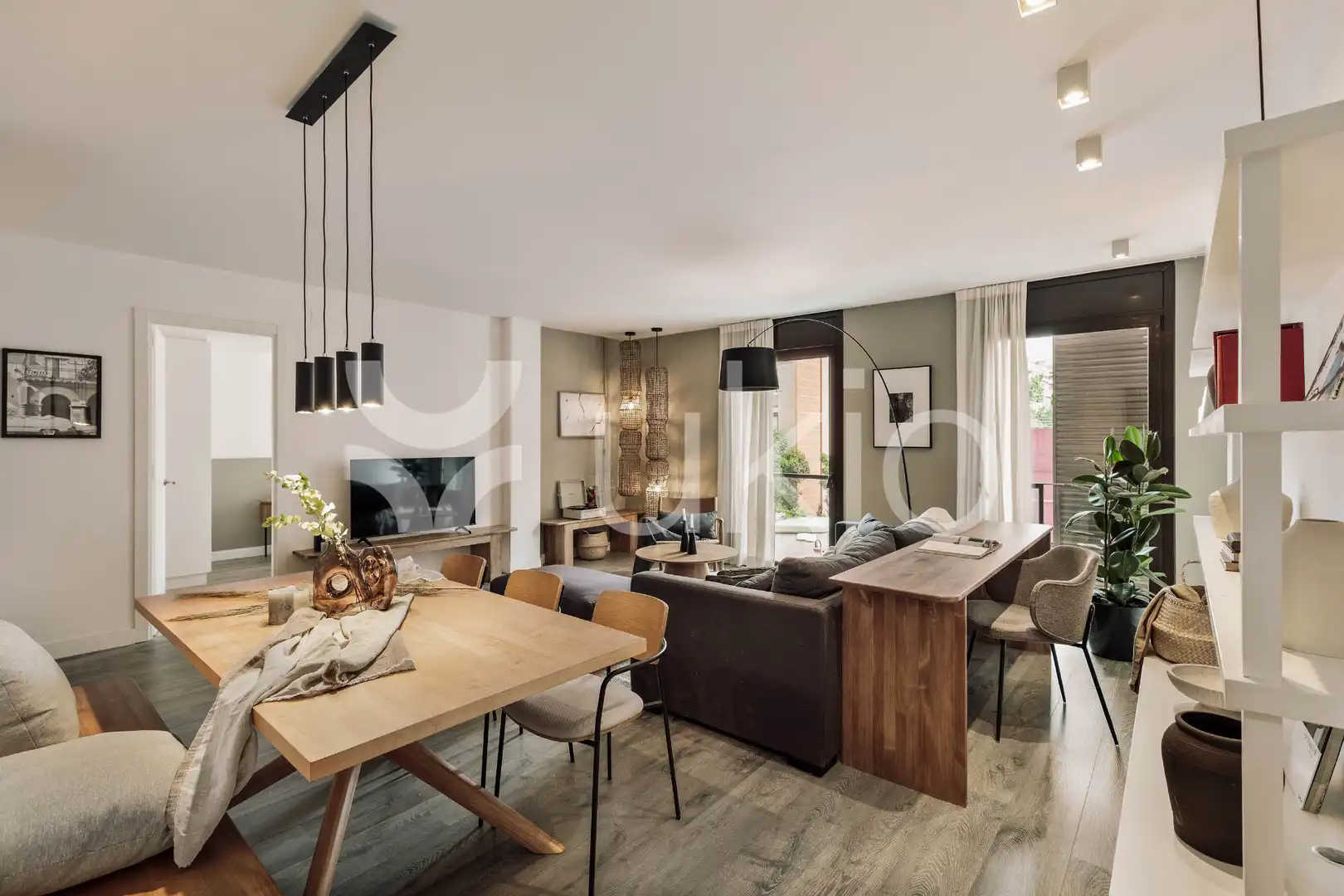 Sala d'estar de Apartament de lloguer en Barcelona amb Aire condicionat, Calefacció i Moblat