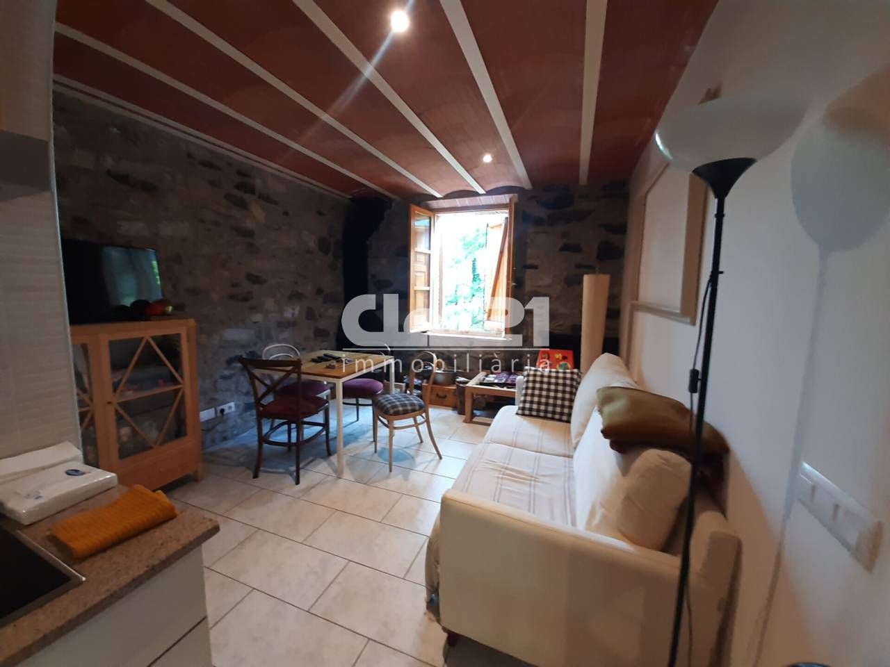 Sala d'estar de Dúplex en venda en Cercs amb Calefacció i Moblat