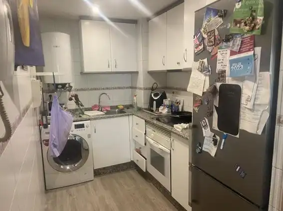 Kitchen of Flat for rent in Valencia  with Air Conditioner, Heating and Terrace