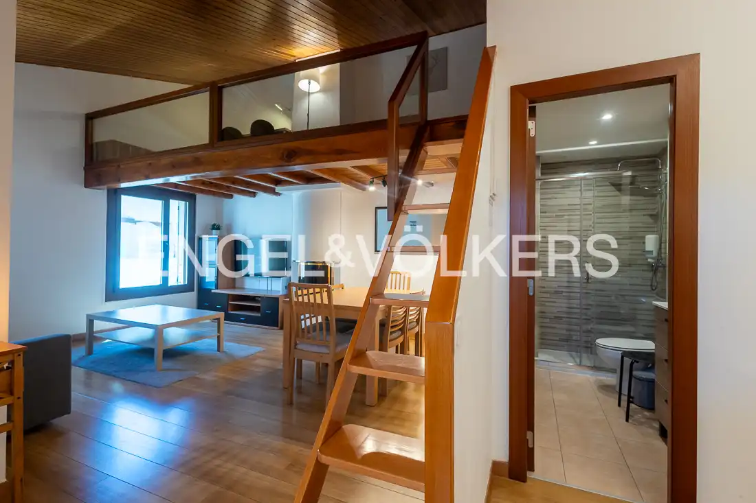 Sala de estar de Ático de alquiler en Encamp con Calefacción, Parquet y Amueblado