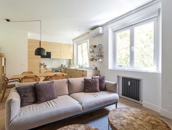 Living room of Apartment for sale in  Madrid Capital  with Air Conditioner, Heating and Furnished