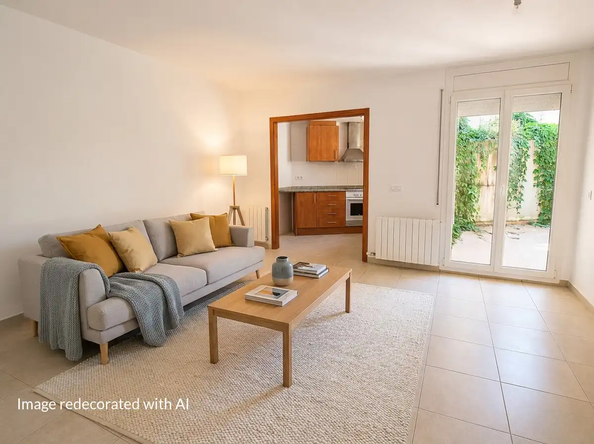 Sala de estar de Piso en venta en Sant Julià de Ramis con Calefacción, Terraza y Horno