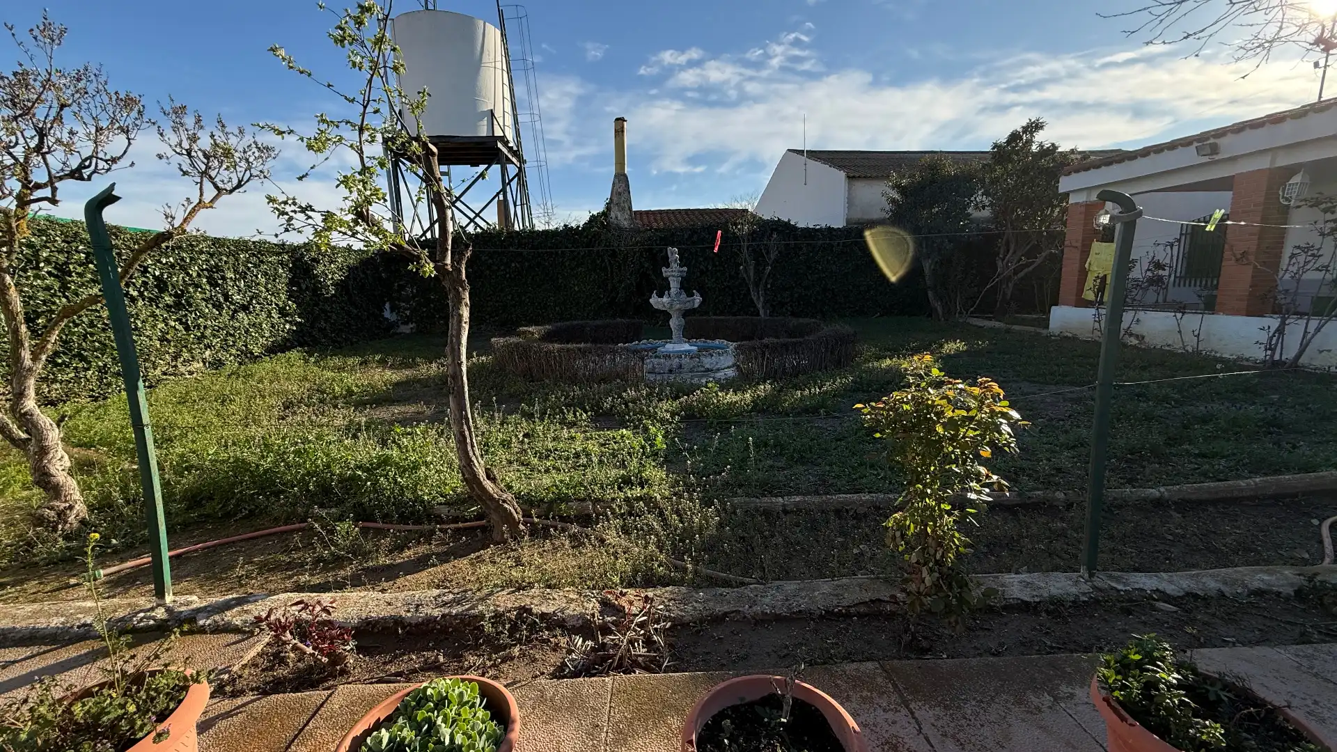 Jardí de Casa o xalet en venda en Barrax amb Calefacció, Piscina i Moblat