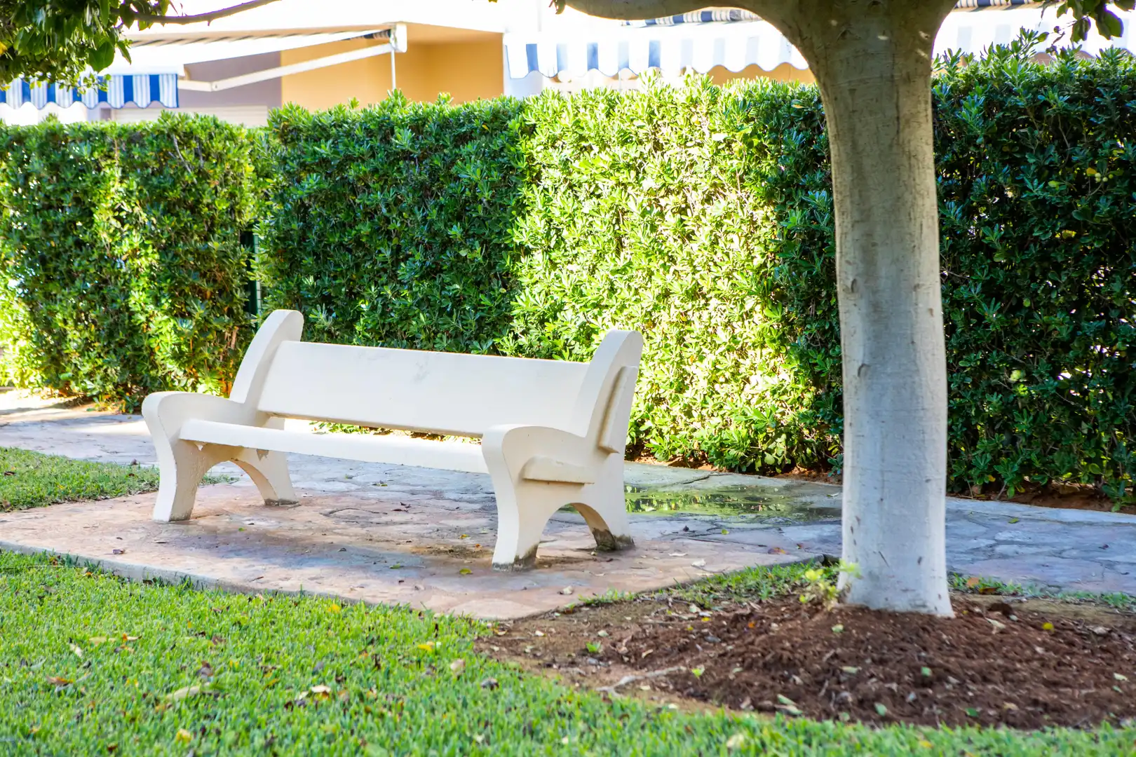 Jardín de Dúplex de alquiler en Dénia con Aire acondicionado, Calefacción y Terraza
