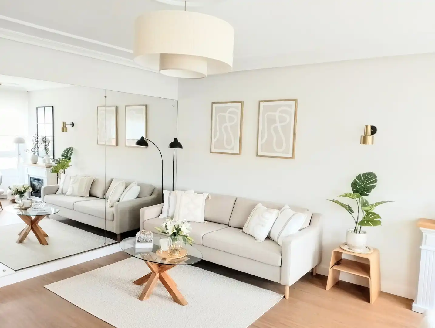 Sala de estar de Piso de alquiler en Gijón  con Calefacción y Amueblado