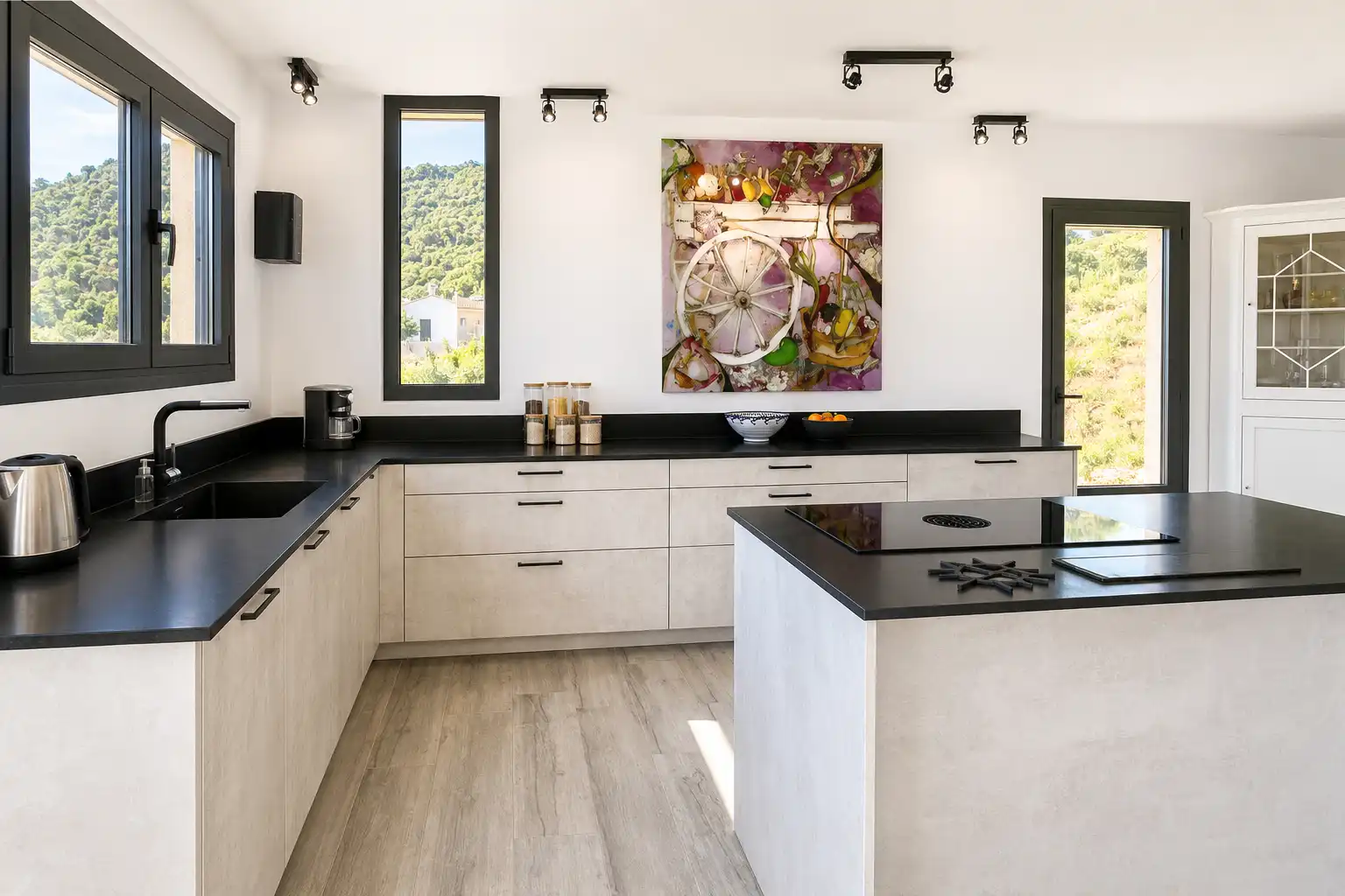 Cuina de Casa o xalet en venda en Pau amb Aire condicionat, Calefacció i Jardí privat