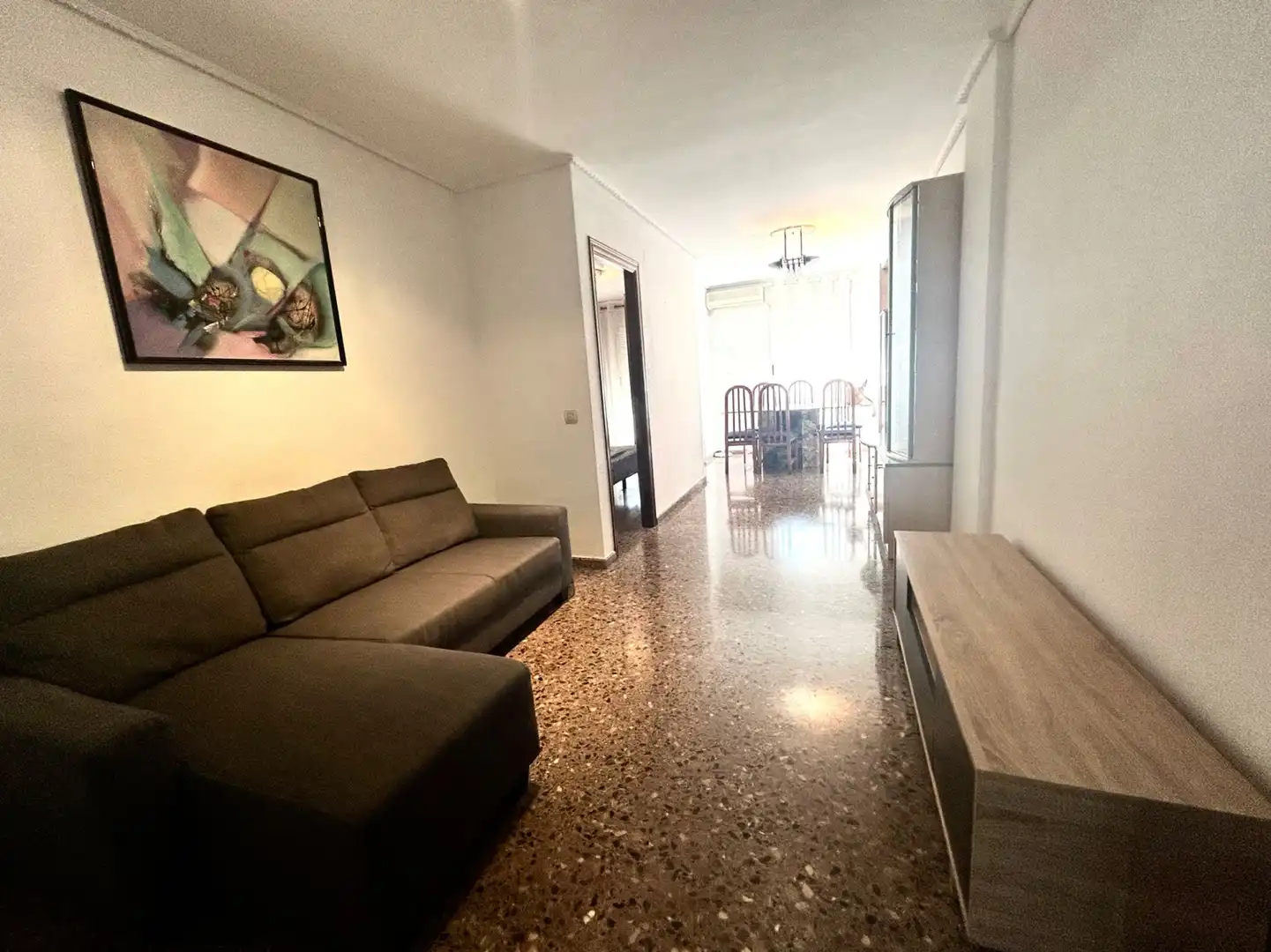 Sala de estar de Piso de alquiler en Aldaia con Aire acondicionado, Terraza y Amueblado