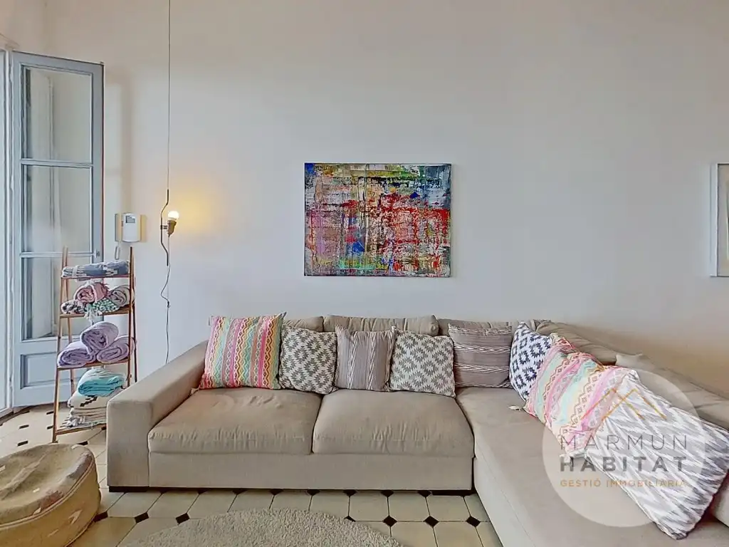 Sala de estar de Casa o chalet de alquiler en Caldes d'Estrac con Terraza, Piscina y Amueblado