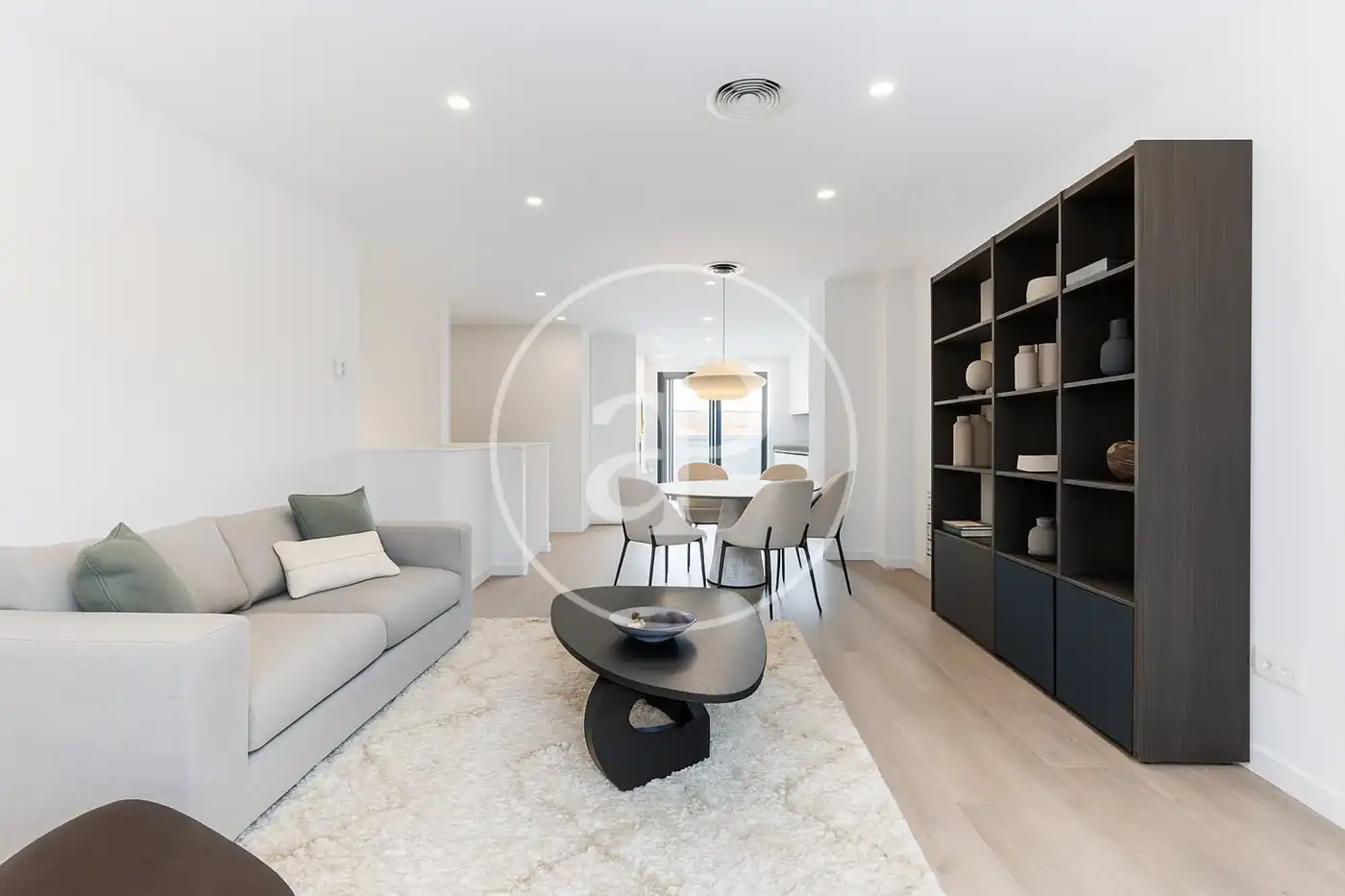 Wohnzimmer von Dachboden zum Verkauf in Terrassa mit Klimaanlage, Heizung und Terrasse