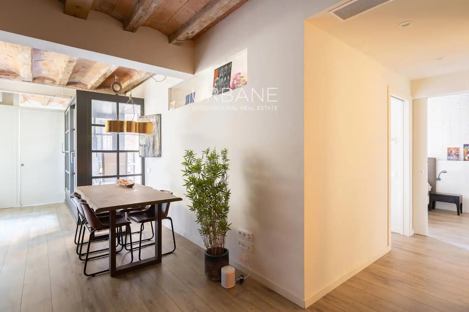 Esszimmer von Wohnung zum Verkauf in Barcelona mit Klimaanlage, Heizung und Terrasse