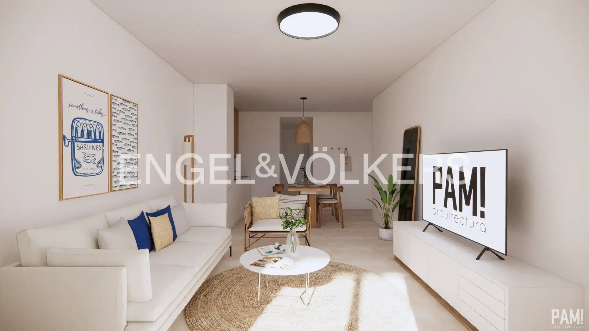 Sala de estar de Apartamento en venta en Pilar de la Horadada con Aire acondicionado, Calefacción y Terraza