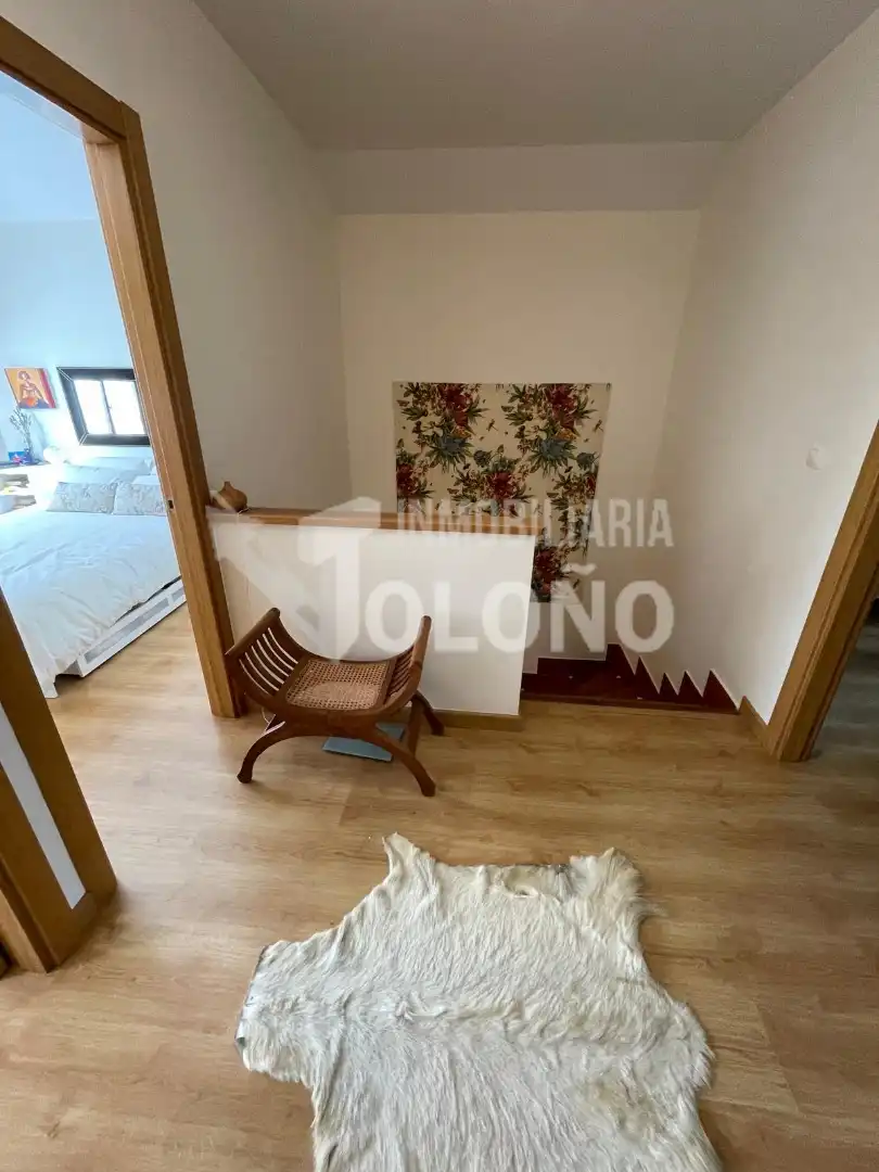 Sala de estar de Casa o chalet en venta en Leiva con Calefacción, Jardín privado y Parquet