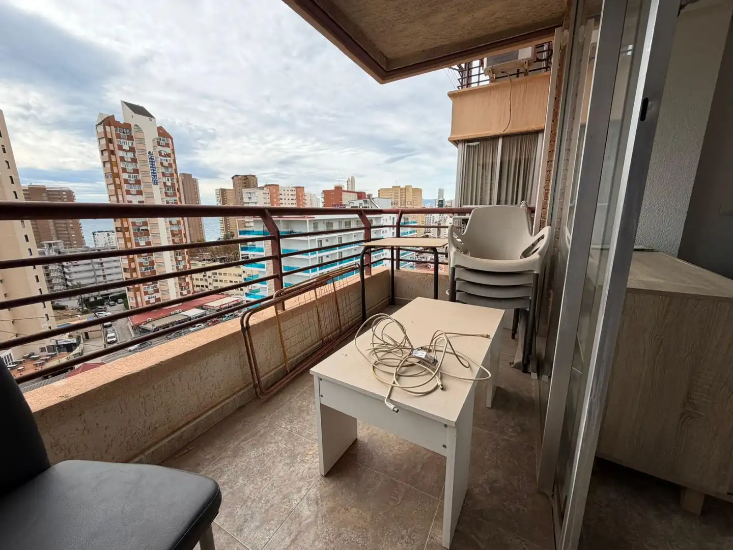 Terraza de Apartamento en venta en Benidorm con Aire acondicionado, Jardín privado y Terraza