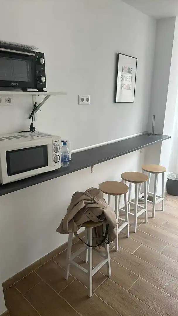 Kitchen of Flat for share in Telde  with Furnished