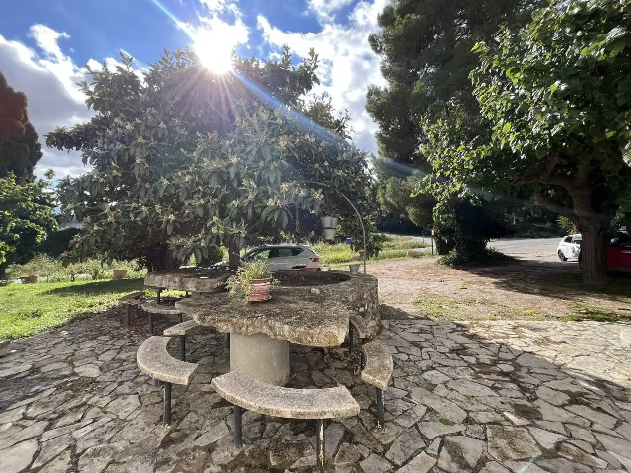 Garden of Houses for sale in Sant Martí Sarroca  with Air Conditioner, Heating and Private garden