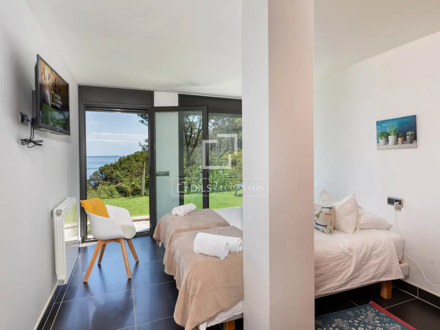 Schlafzimmer von Haus oder Chalet zum Verkauf in Begur mit Klimaanlage, Heizung und Privatgarten