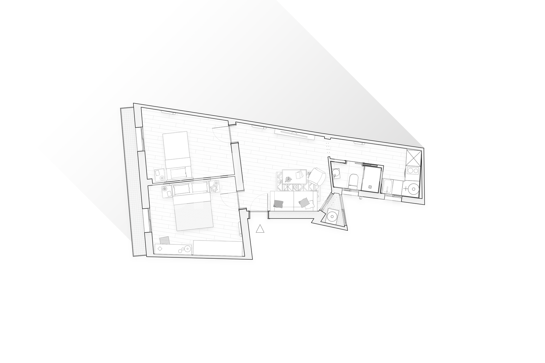 Flat to rent in  Madrid Capital  with Air Conditioner and Terrace