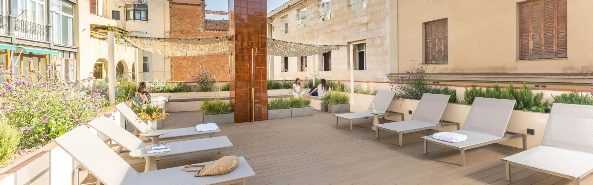 Terrace of Apartments for rent in Valencia  with Air Conditioner, Heating and Private garden