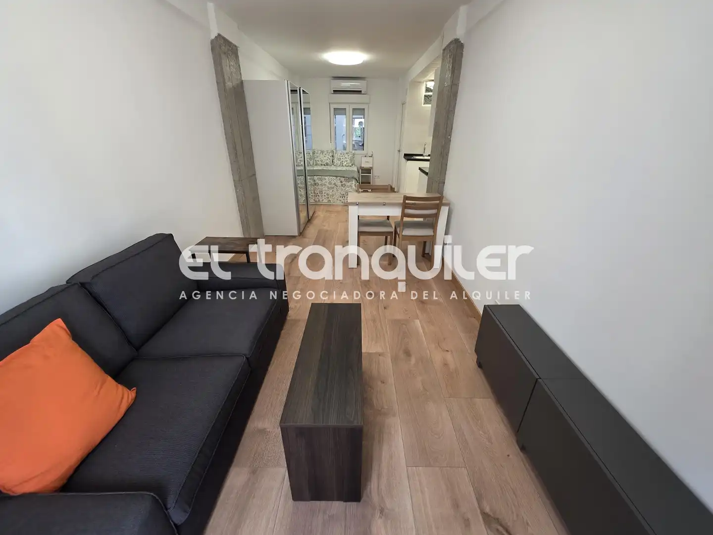 Wohnzimmer von Wohnung zur Miete in Madrid mit Klimaanlage, Terrasse und Möbliert