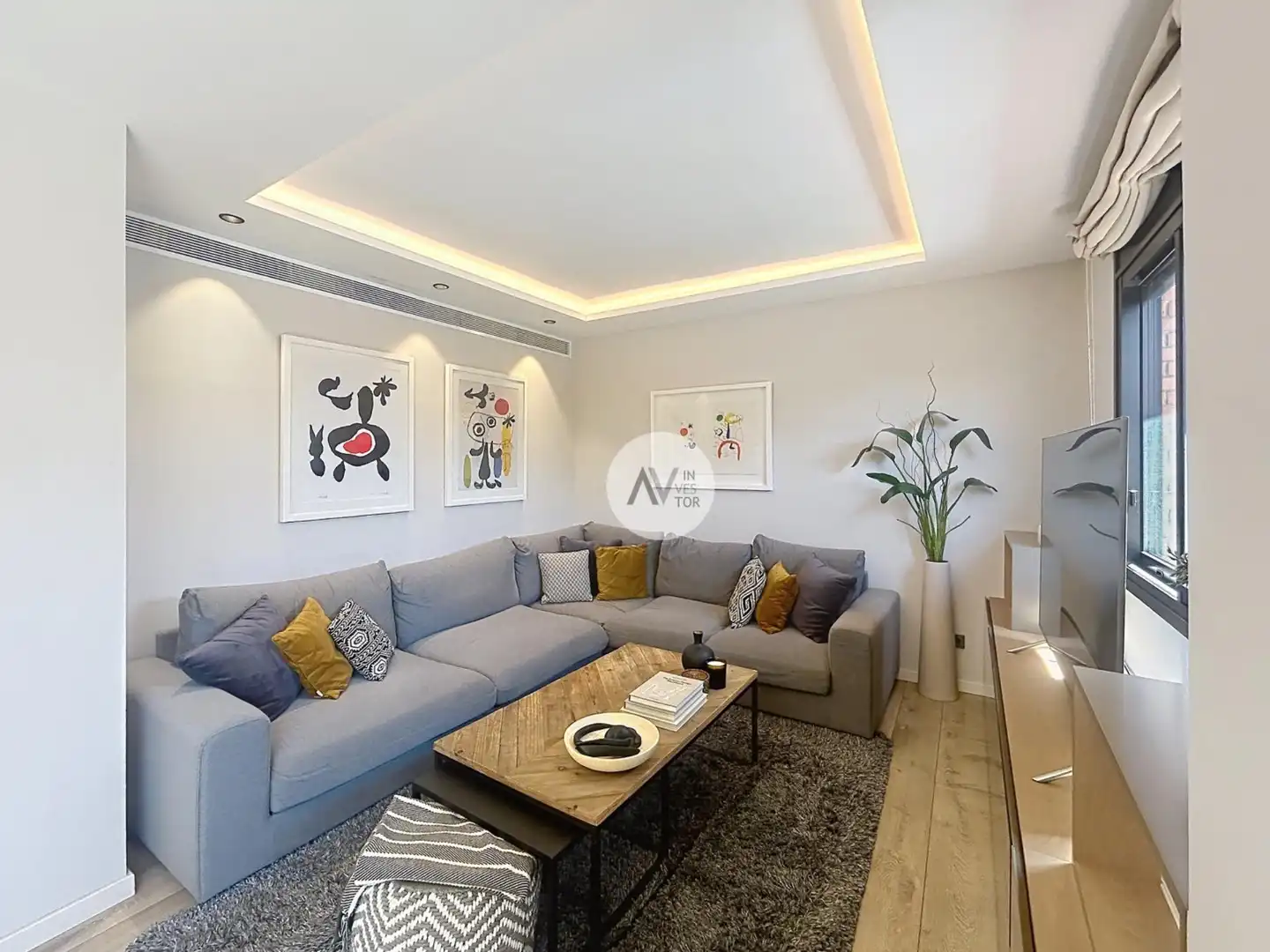 Sala d'estar de Àtic en venda en Barcelona amb Aire condicionat, Calefacció i Parquet