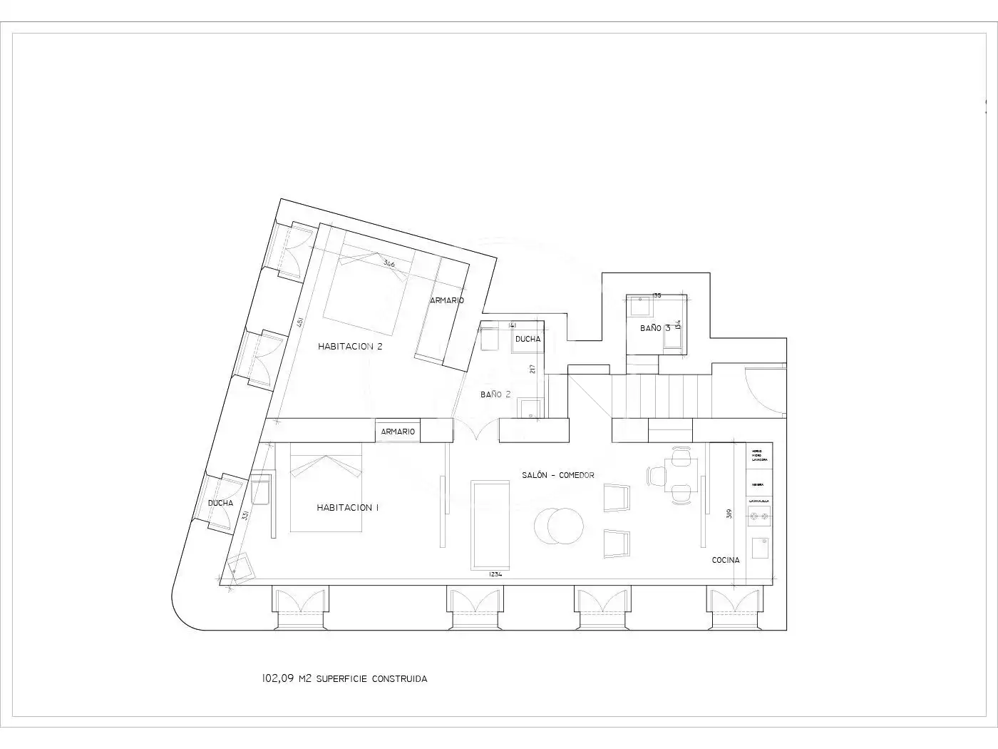 Flat for sale in Madrid  with Heating and Furnished