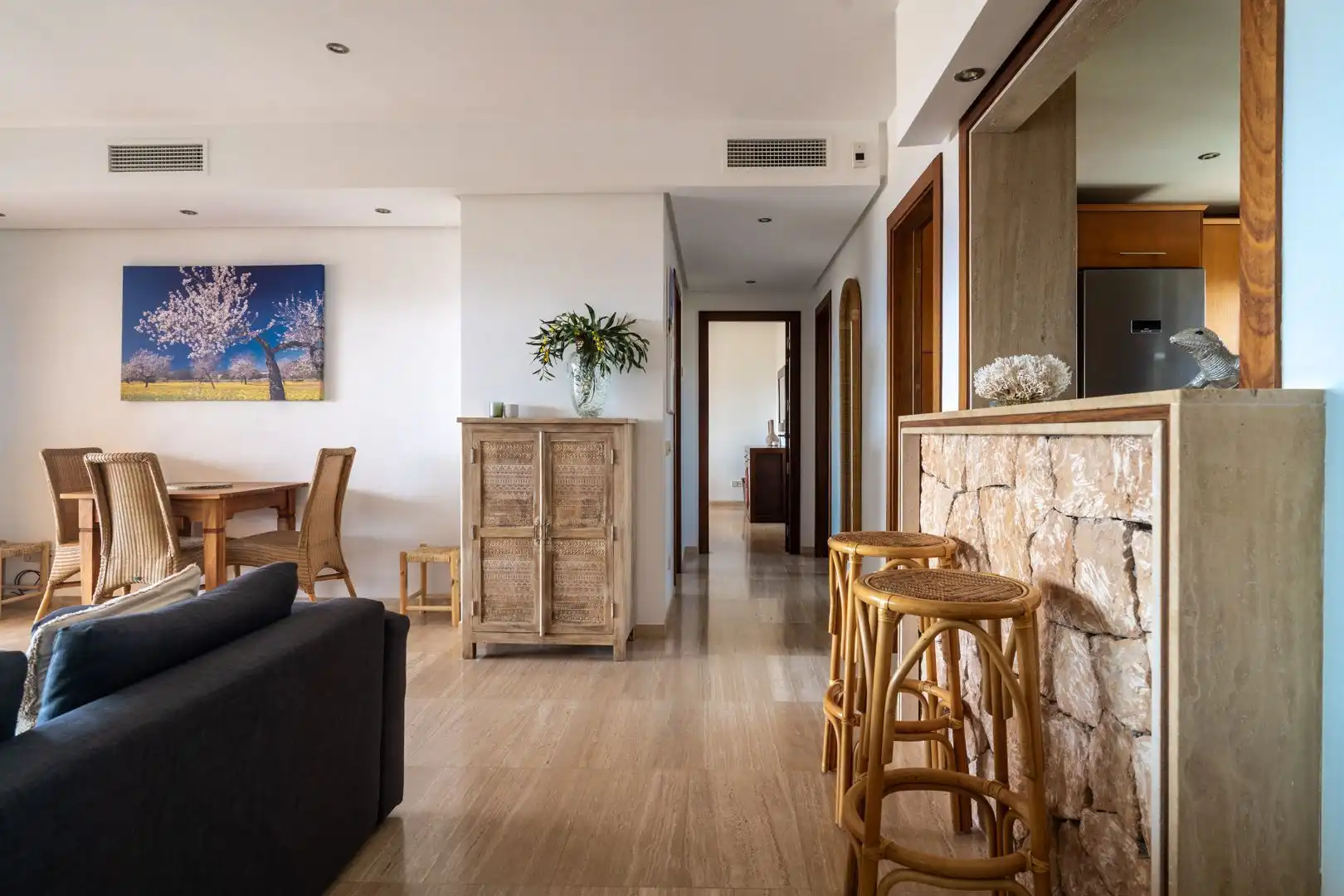 Sala d'estar de Apartament en venda en Sant Josep de sa Talaia amb Aire condicionat, Calefacció i Terrassa