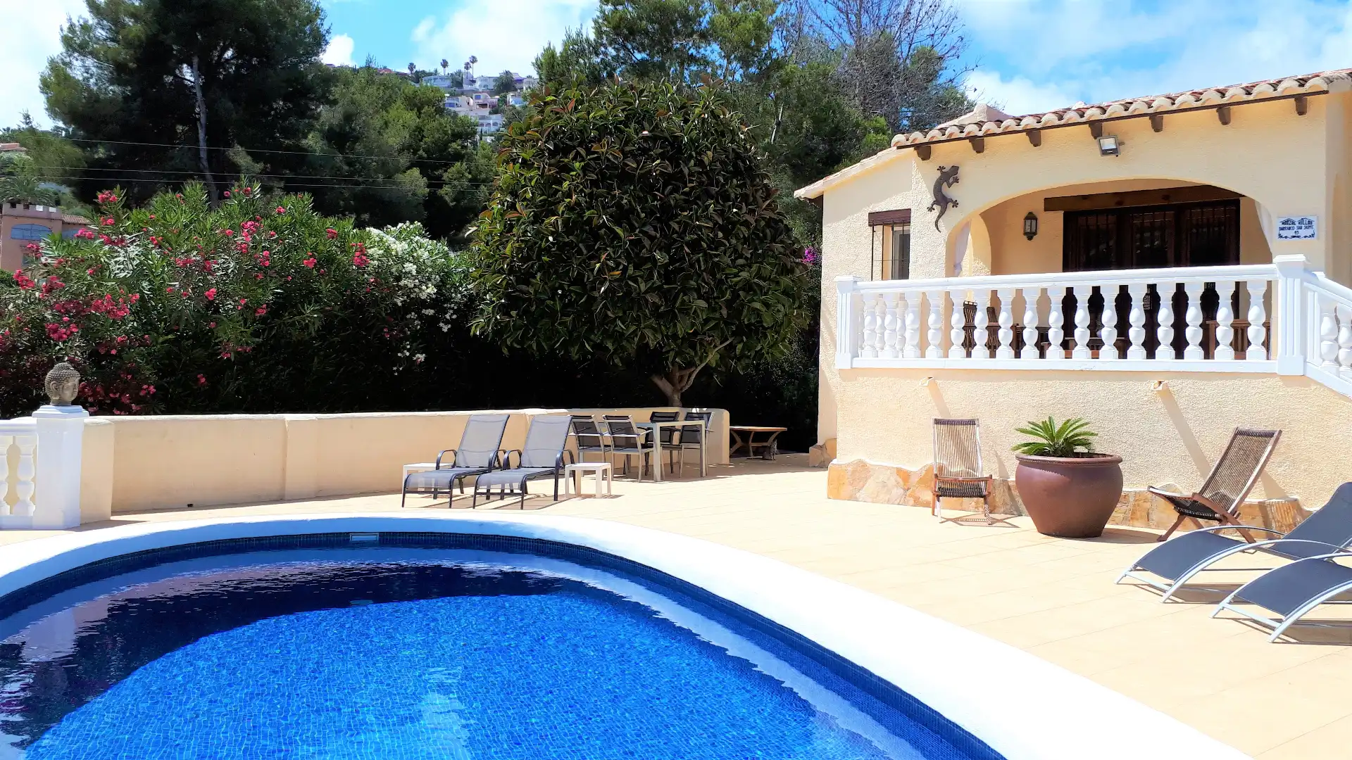 Piscina de Casa o xalet en venda en Benissa amb Aire condicionat, Calefacció i Jardí privat