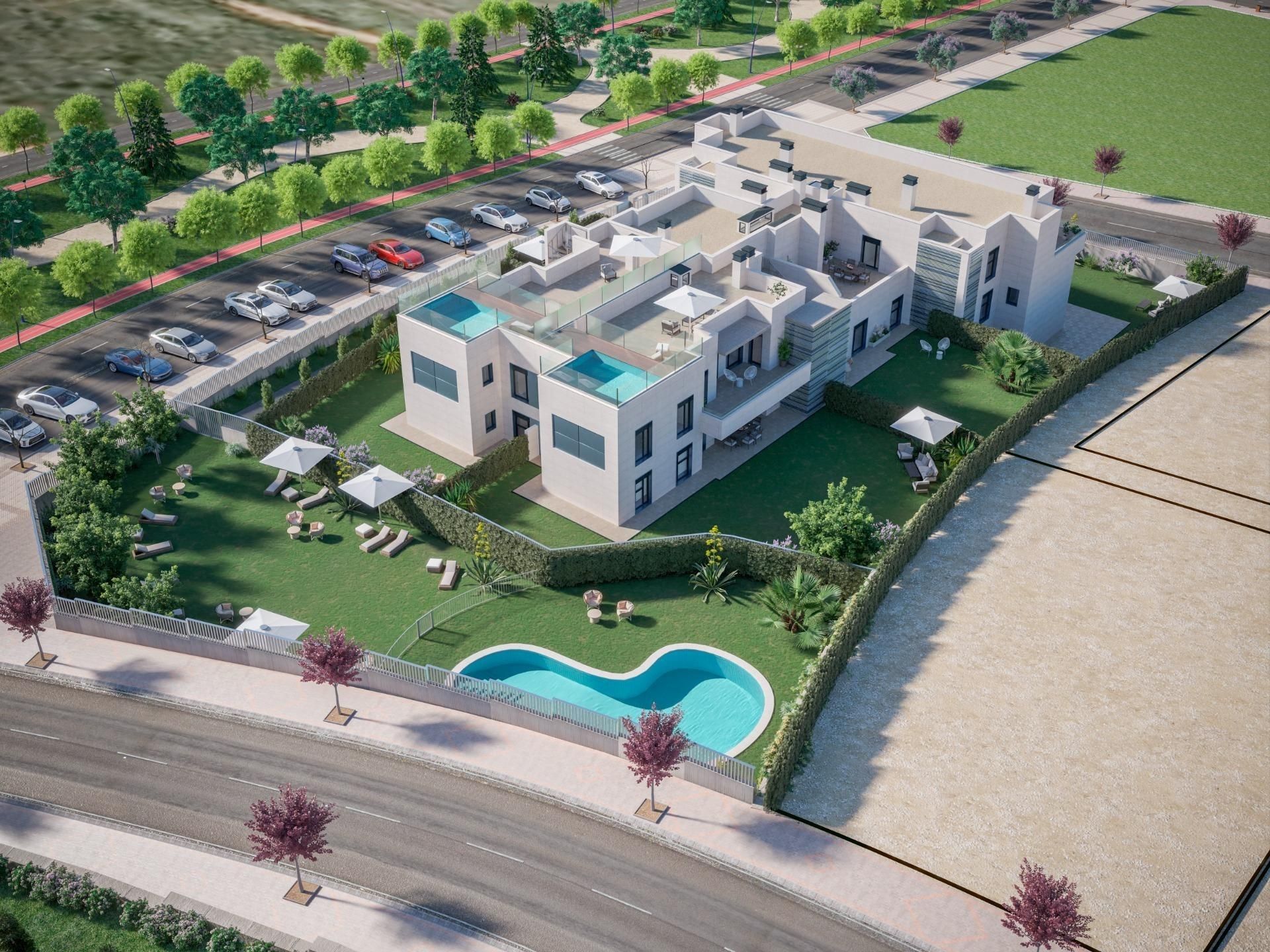 Exterior view of Planta baja for sale in Badajoz Capital  with Heating, Terrace and Storage room