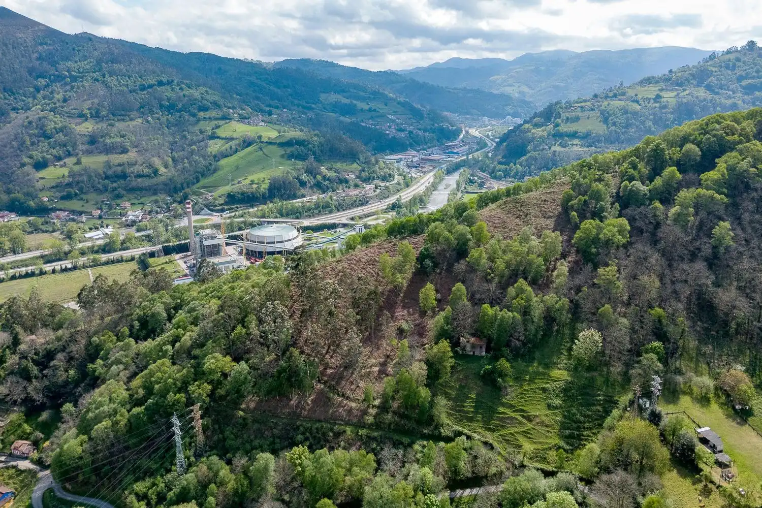 Exterior view of Land for sale in Mieres (Asturias)