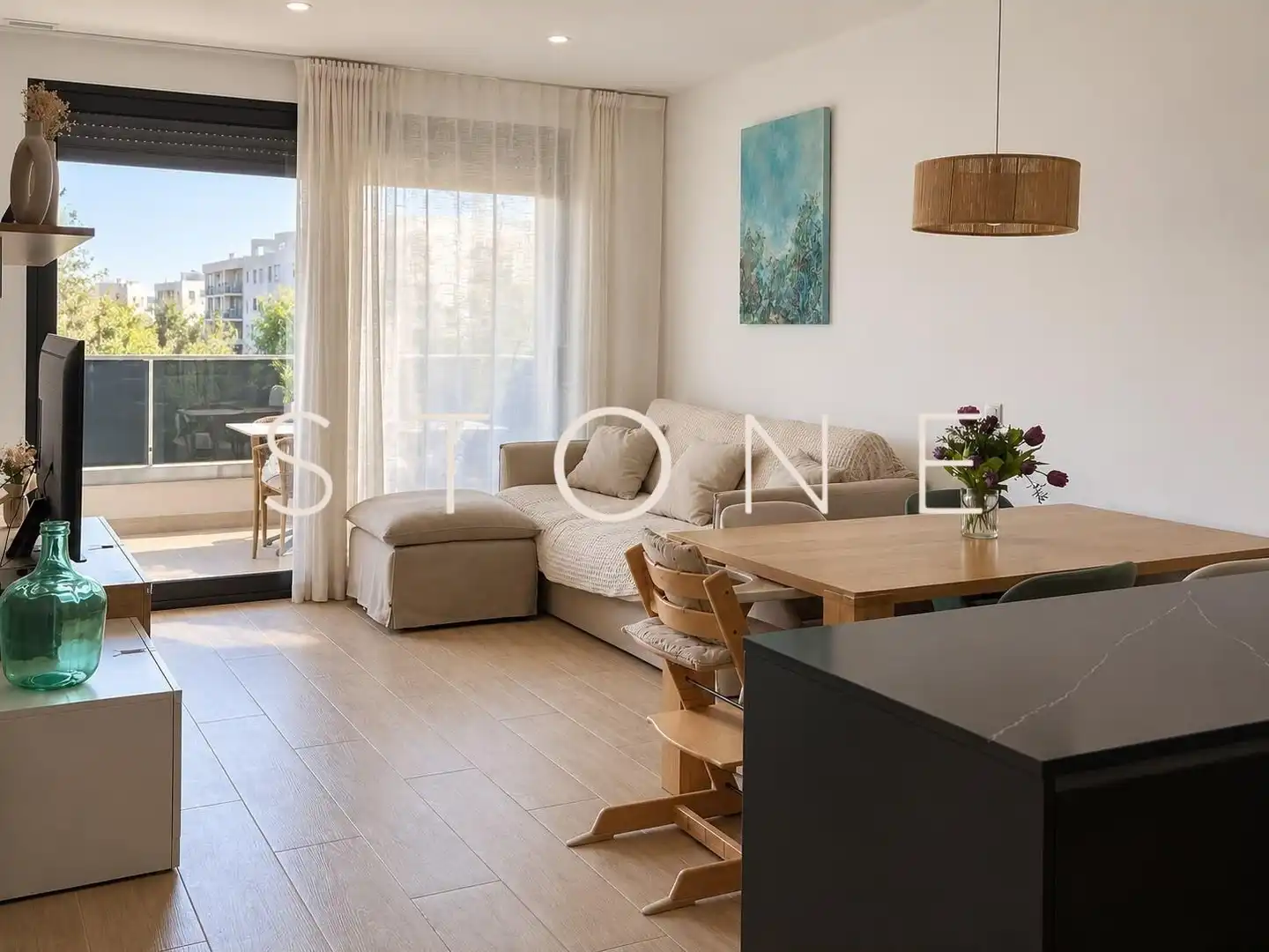 Living room of Flat for sale in Vilablareix, Girona