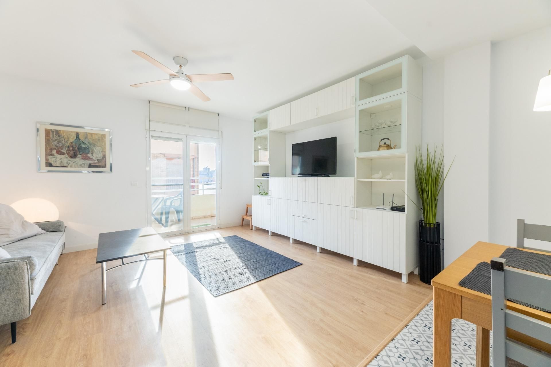 Living room of Flat for sale in Sagunto / Sagunt  with Air Conditioner, Terrace and Balcony