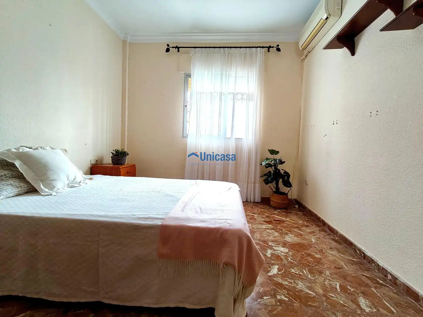 Bedroom of Flat for sale in Málaga  with Air Conditioner, Terrace and Furnished