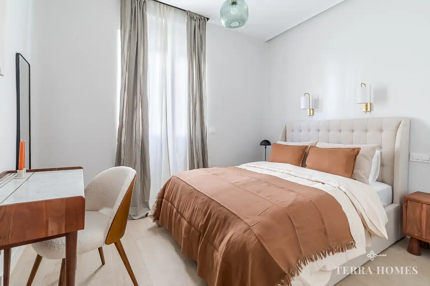 Habitación de Apartamento de alquiler en Madrid con Aire acondicionado, Amueblado y Internet