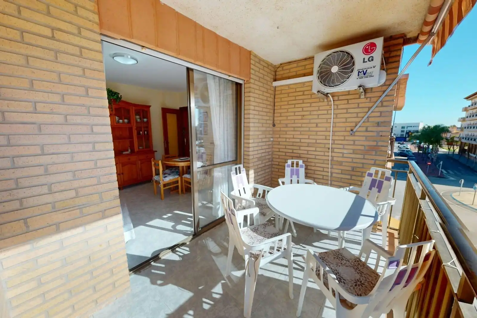 Terrasse von Wohnungen zur Miete in Los Alcázares mit Klimaanlage, Heizung und Terrasse