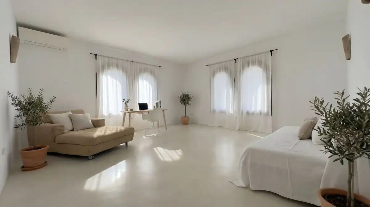 Dormitori de Finca rústica en venda en Alhaurín El Grande amb Aire condicionat, Jardí privat i Terrassa