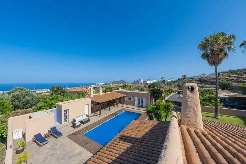 Vista exterior de Casa o chalet en venta en Arafo con Aire acondicionado, Jardín privado y Piscina