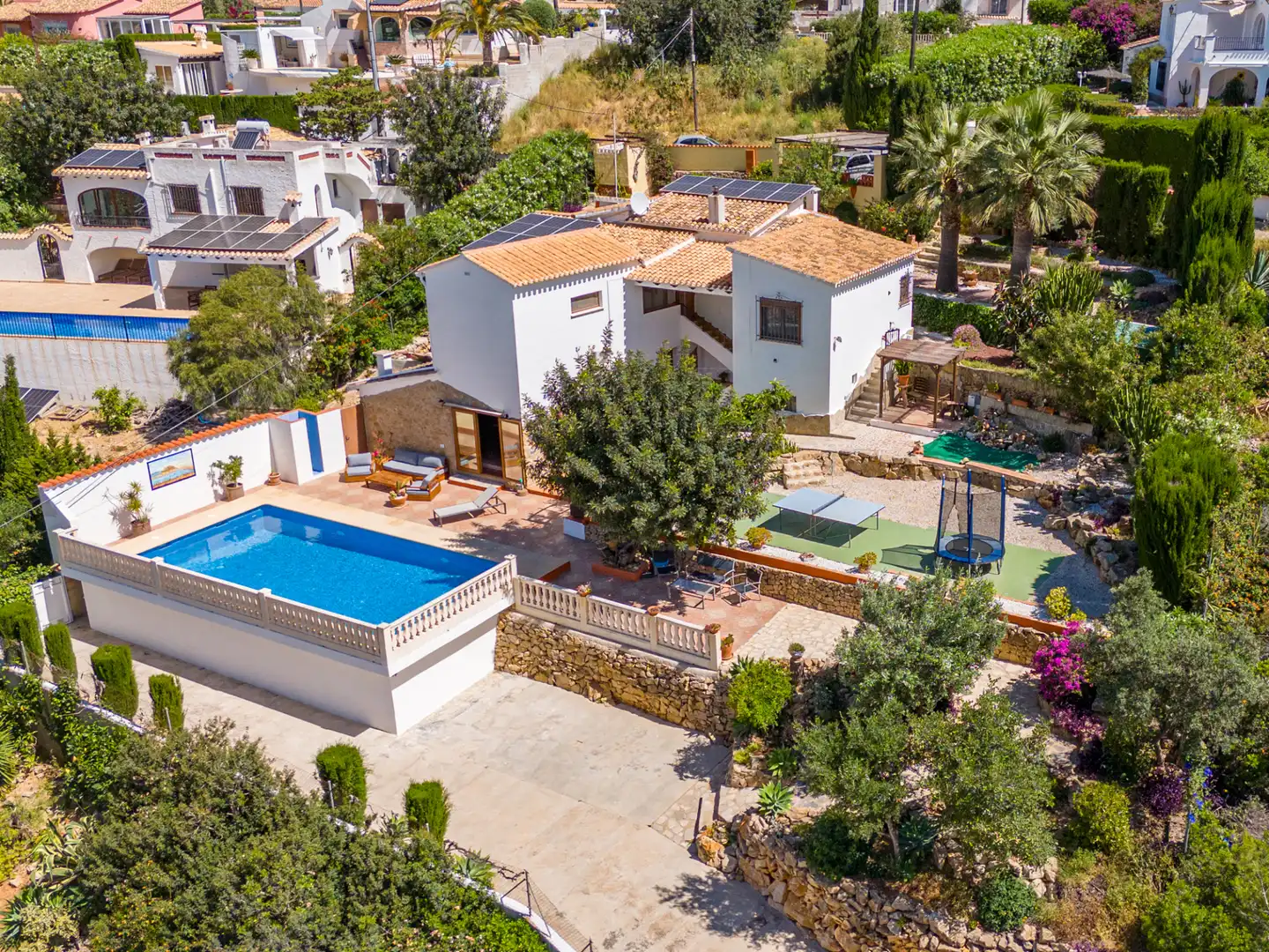 Exterior view of Houses for sale in Dénia  with Air Conditioner, Private garden and Terrace