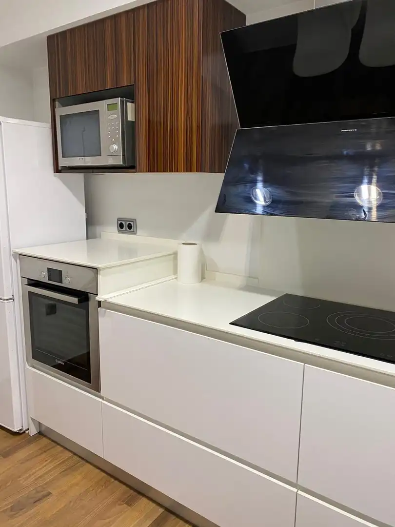 Cuina de Pis de lloguer en Murcia amb Aire condicionat, Moblat i Balcó