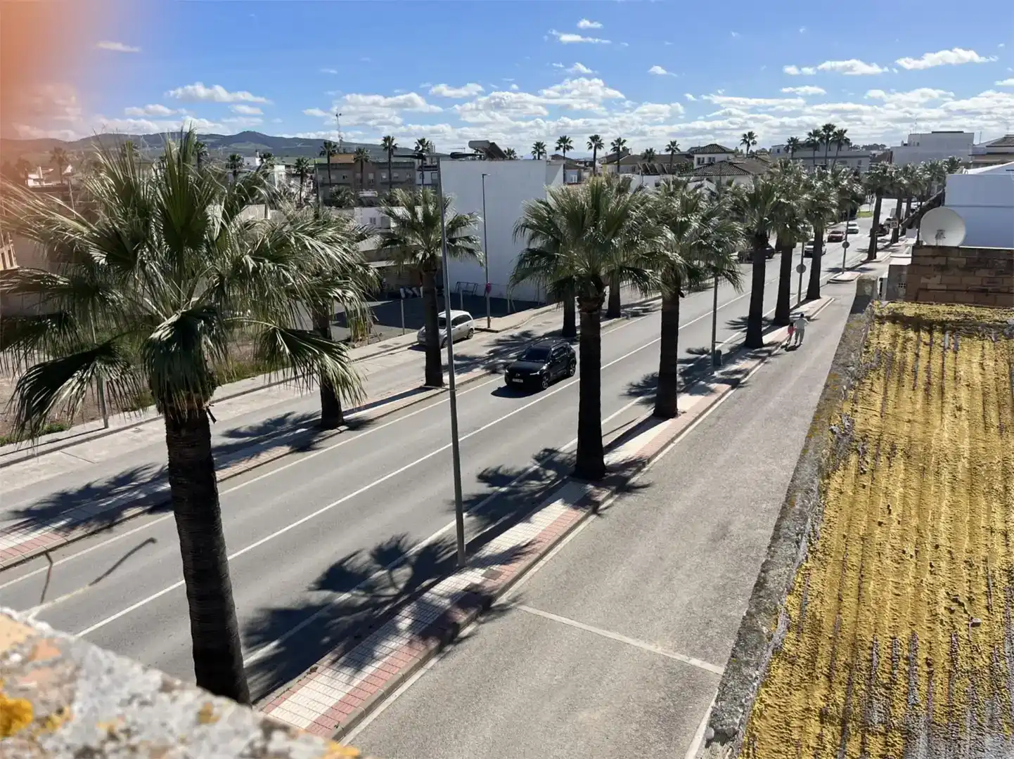 Vista exterior de Piso en venta en El Cuervo de Sevilla con Aire acondicionado y Trastero