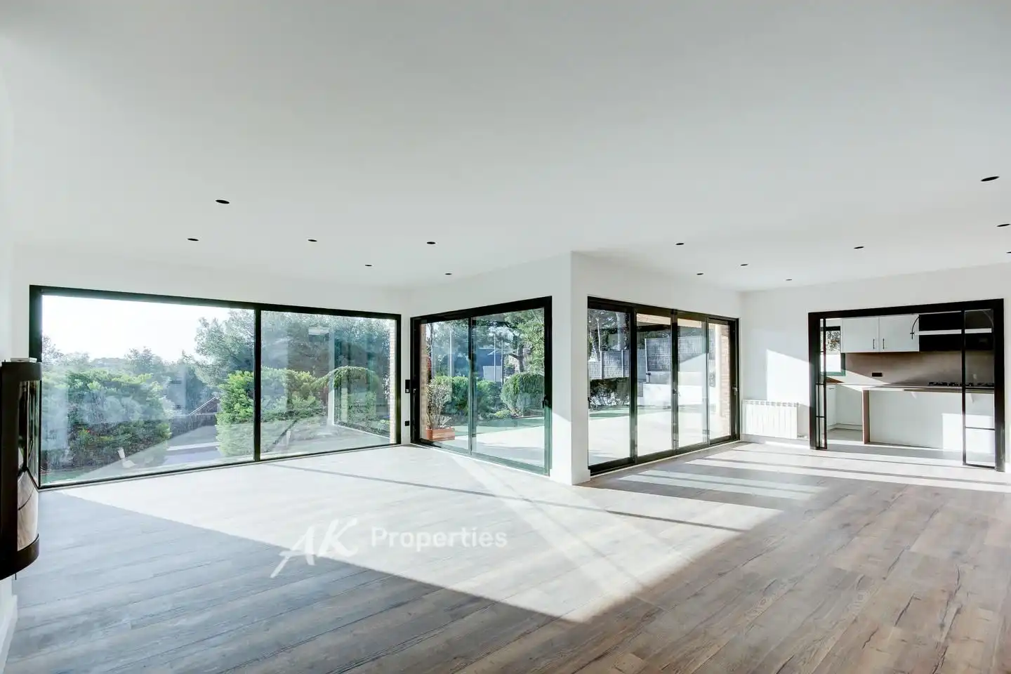 Wohnzimmer von Haus oder Chalet zur Miete in Castelldefels mit Klimaanlage, Privatgarten und Terrasse