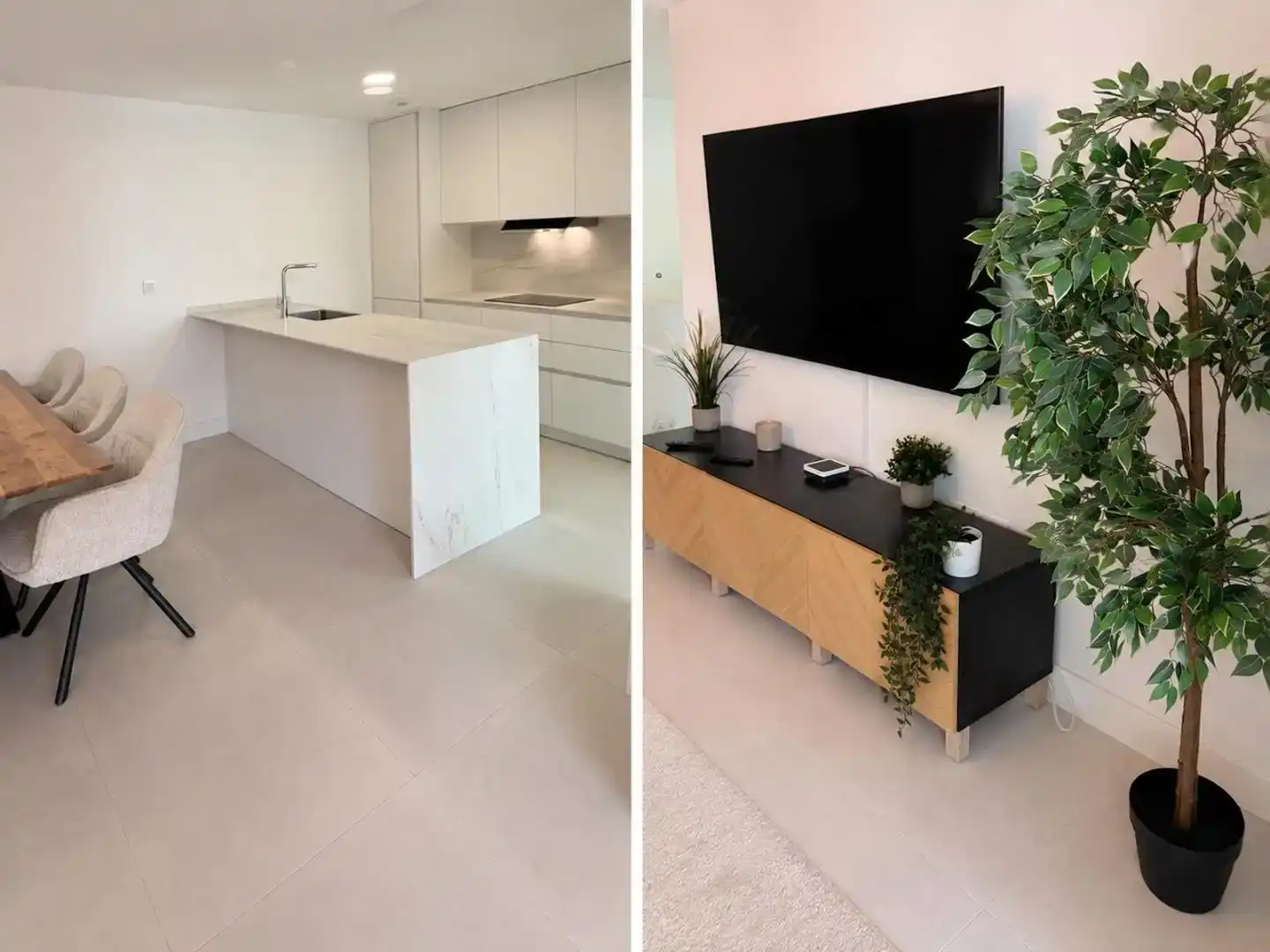 Küche von Wohnung zur Miete in Fuengirola mit Klimaanlage, Abstellraum und Schwimmbad